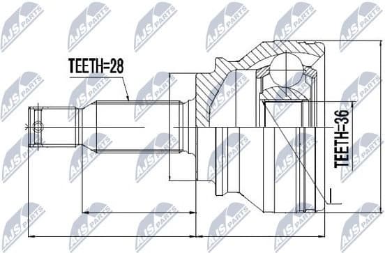 Joint Kit, drive shaft NPZ-CH-003 - image 2