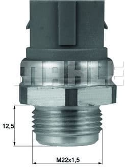 Temperature Switch, radiator fan BEHR TSW49D - image 2