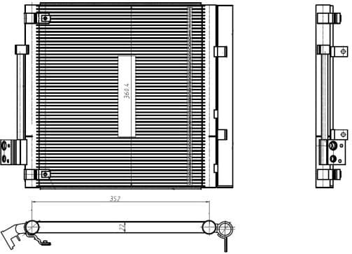 Condenser, air conditioning EASY FIT 350448