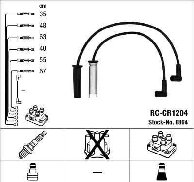 Ignition Cable Kit RC-CR1204