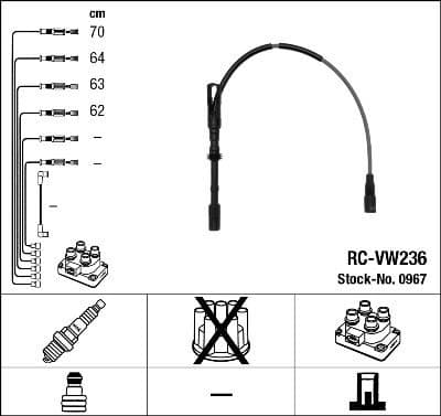 Ignition Cable Kit RC-VW236