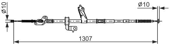 Cable Pull, parking brake 1987482902