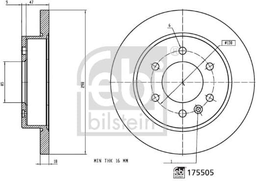 Brake Disc 175505