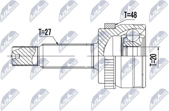 Joint Kit, drive shaft NPZ-HY-550 - image 2
