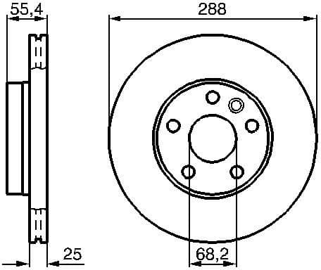 Brake Disc 0986479B57 - image 2