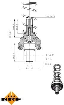 Thermostat, coolant 725203