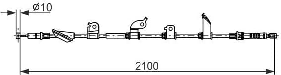 Cable Pull, parking brake 1 987 482 913