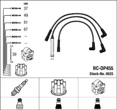 Ignition Cable Kit RC-OP455