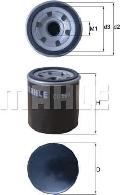 Oil Filter OC996 - image 2
