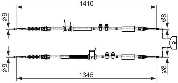 Cable Pull, parking brake 1987482560