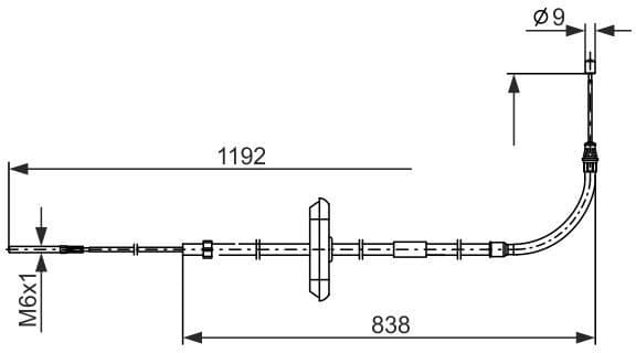 Cable Pull, parking brake 1 987 482 868 - image 5