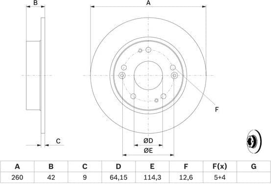 Brake Disc 0986479C63 - image 2