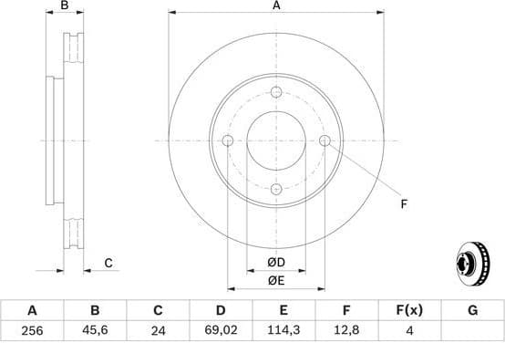 Brake Disc 0986479B83 - image 5