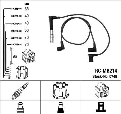 Ignition Cable Kit RC-MB214
