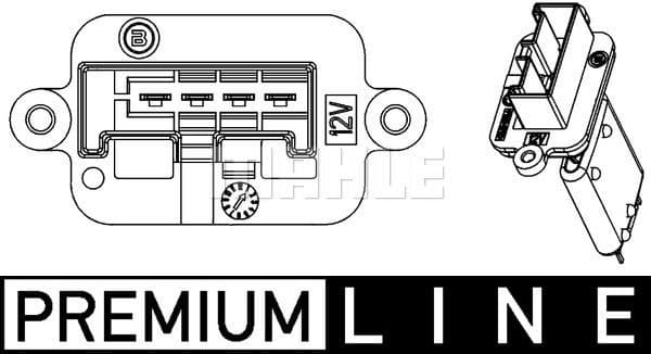 Resistor, interior blower BEHR *** PREMIUM LINE *** ABR 88 000P - image 3
