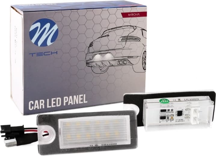 Valstybinio numerio žibintas 2X LED Volvo S60, S80, V70, XC70, XC90