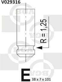 Intake Valve V029316