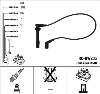 Ignition Cable Kit RC-BW205