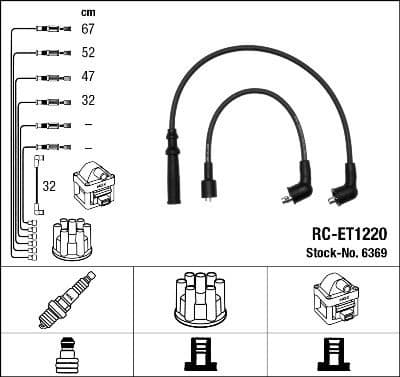 Ignition Cable Kit RC-ET1220