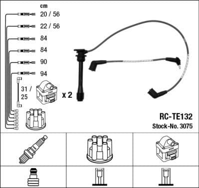 Ignition Cable Kit RC-TE132