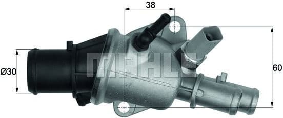 Thermostat, coolant BEHR TI15688 - image 2