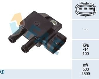 Sensor, exhaust pressure 16123