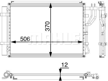 Condenser, air conditioning BEHR *** PREMIUM LINE *** AC 58 000P - image 4