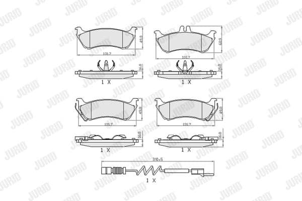 Brake Pad Set, disc brake 573148J