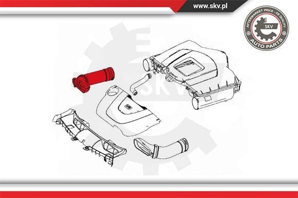 Intake Hose, air filter 43SKV904 - image 4