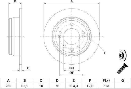 Brake Disc 0986479C14 - image 5