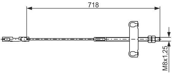 Cable Pull, parking brake 1 987 482 876 - image 4
