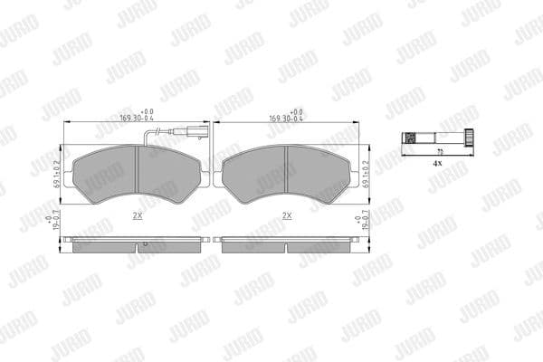 Brake Pad Set, disc brake 573849J - image 2