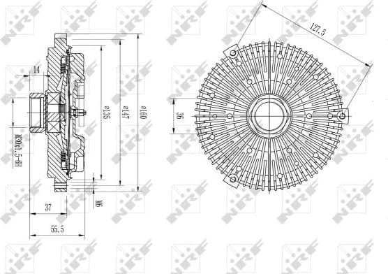 Clutch, radiator fan 49622 - image 2
