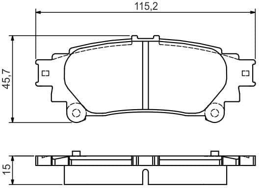 Brake Pad Set, disc brake 0986495174 - image 7