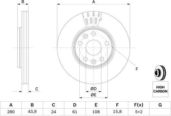 Brake Disc 0986479555 - image 6