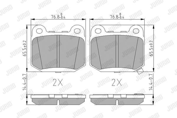 Brake Pad Set, disc brake 572558J