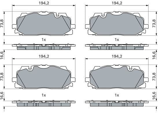 Brake Pad Set, disc brake 0 986 424 945