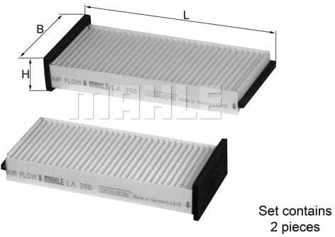 Filter, cabin air LA366/S - image 2
