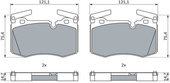 Brake Pad Set, disc brake 0 986 424 918