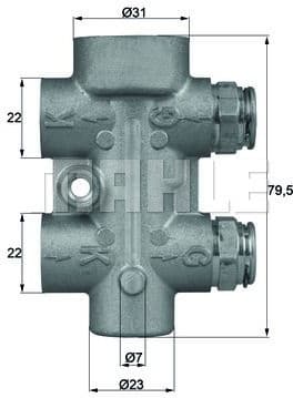 Thermostat, oil cooling BEHR TO880 - image 2