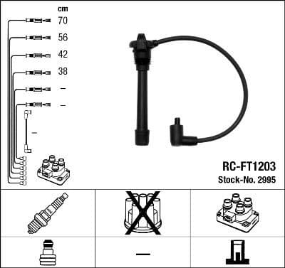 Ignition Cable Kit RC-FT1203
