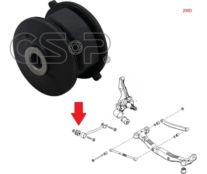 Silentblock rear axle 516180