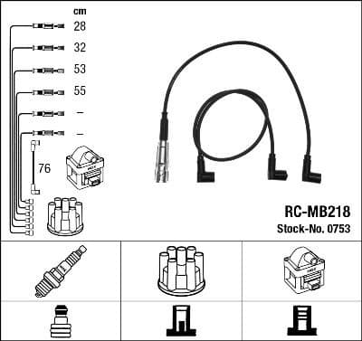 Ignition Cable Kit RC-MB218