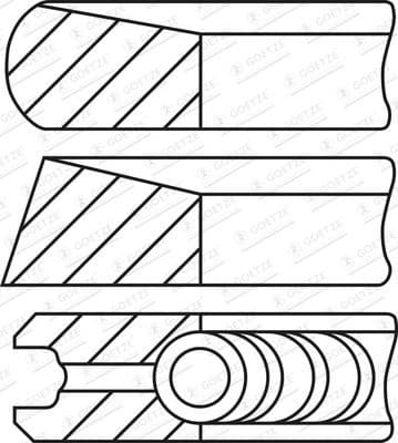 Piston Ring Set 08-448600-00 - image 2