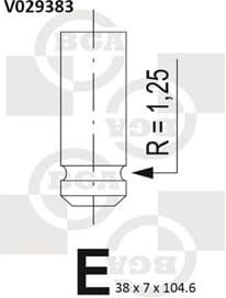 Intake Valve V029383