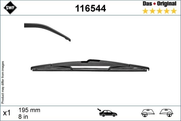 Wiper Blade DAS ORIGINAL REAR 116544