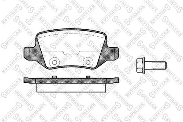 Brake Pad Set, disc brake 829 000-SX