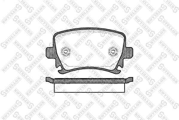 Brake Pad Set, disc brake 1042 000B-SX