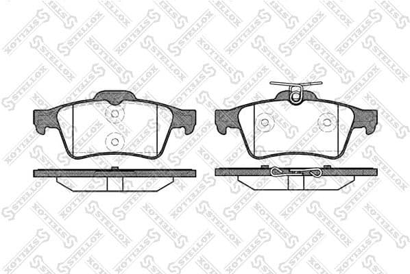 Brake Pad Set, disc brake 853 020-SX