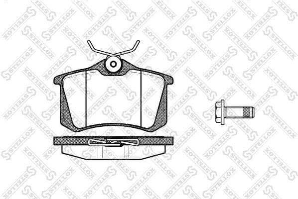 Brake Pad Set, disc brake 274 005B-SX